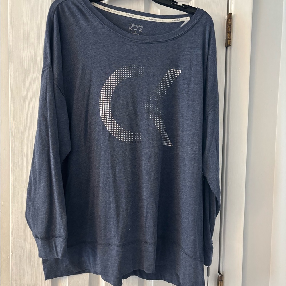Calvin Klein Blue Long Sleeve Top